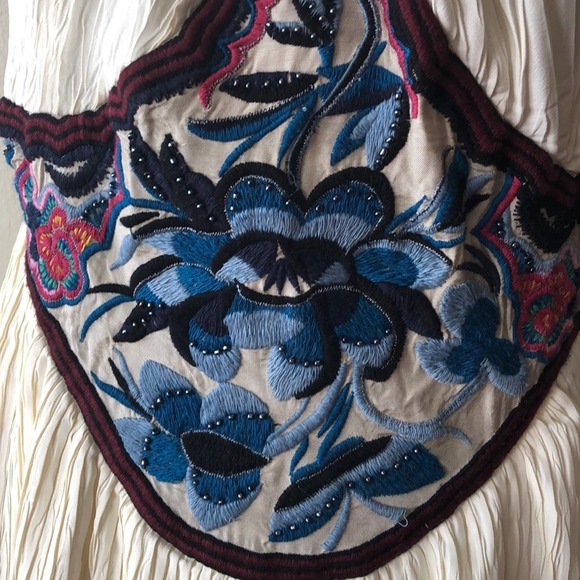 NWT Free People Embroidered Halter Mini Dress - Picture 5 of 8